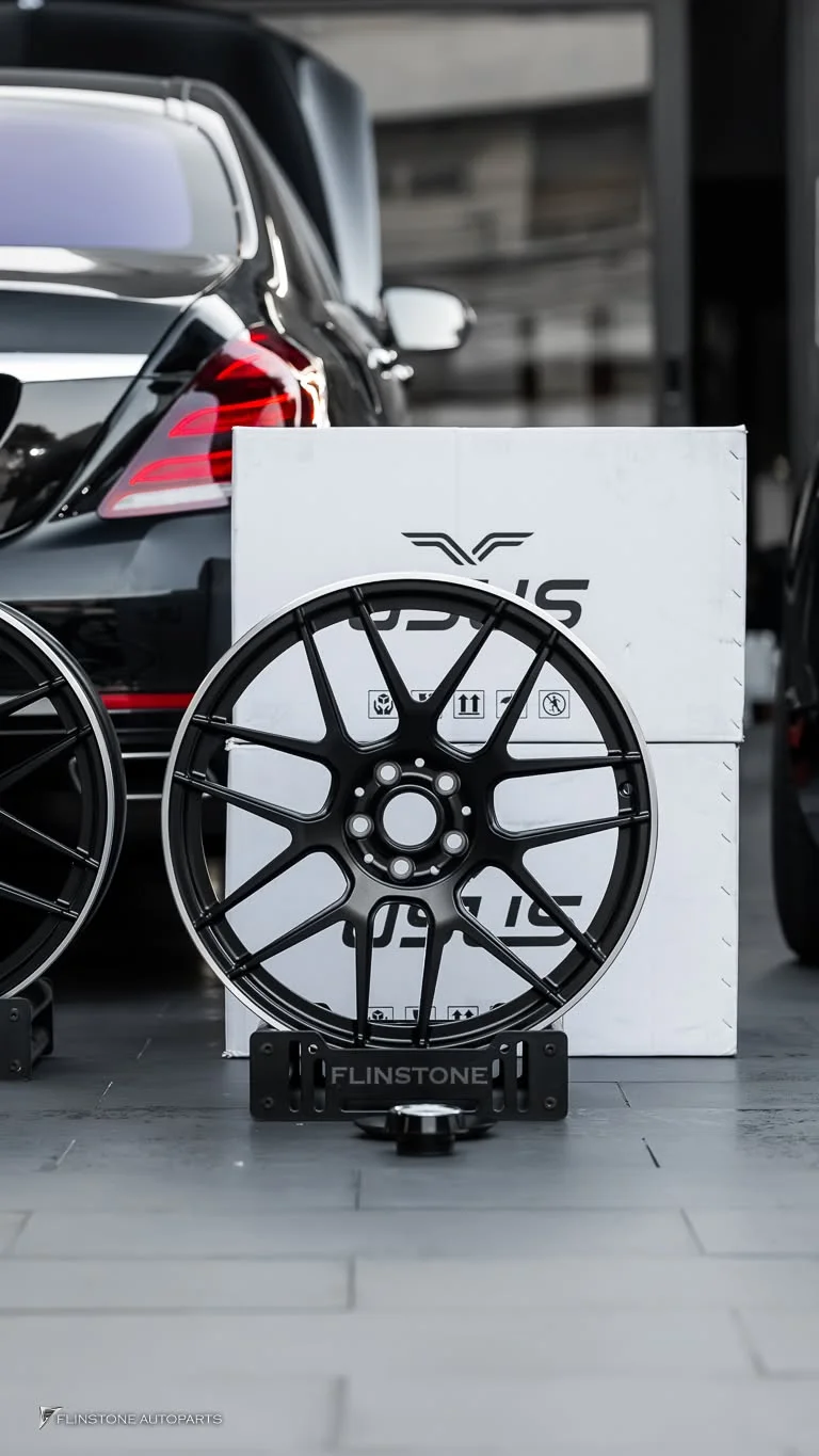 getting ready to fit a set of genuine forged wheels from USUS Forged Wheel for W222 S-Class