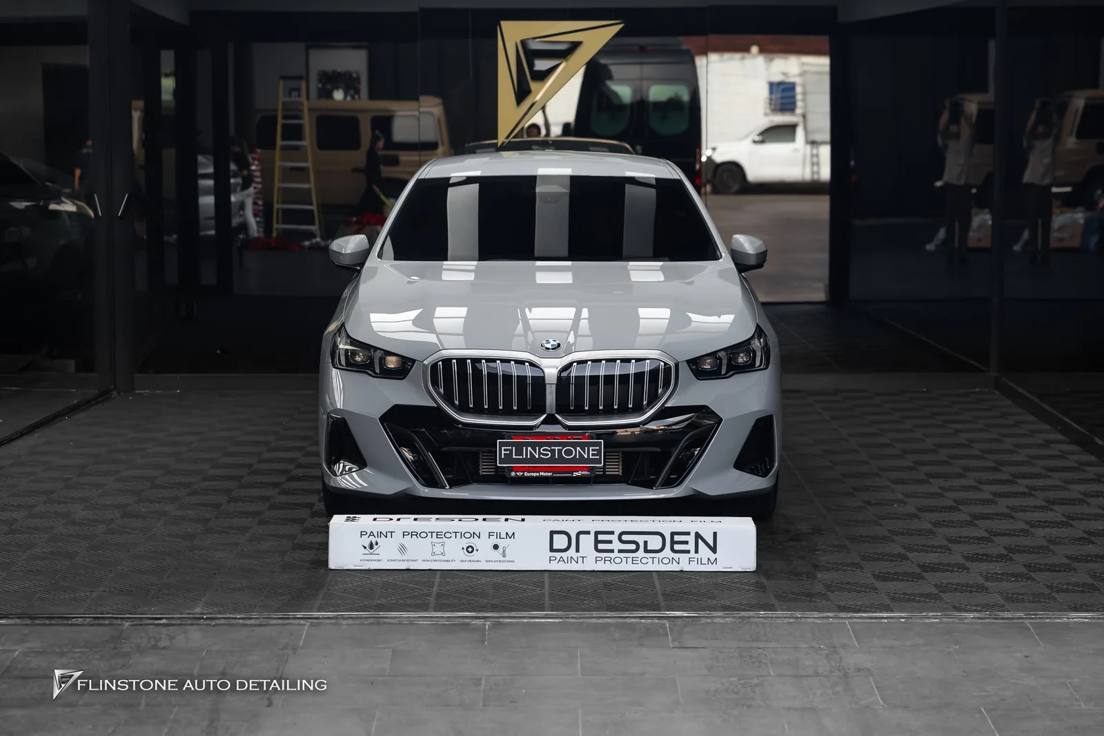 BMW i5 G60 came in for full-car clear paint protection film inside and out from DRESDENPROTECTION