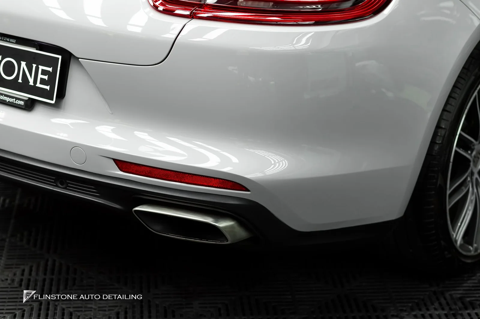 Porsche 971 Panamera the customer chose the colour Crayon using coloured protection film from