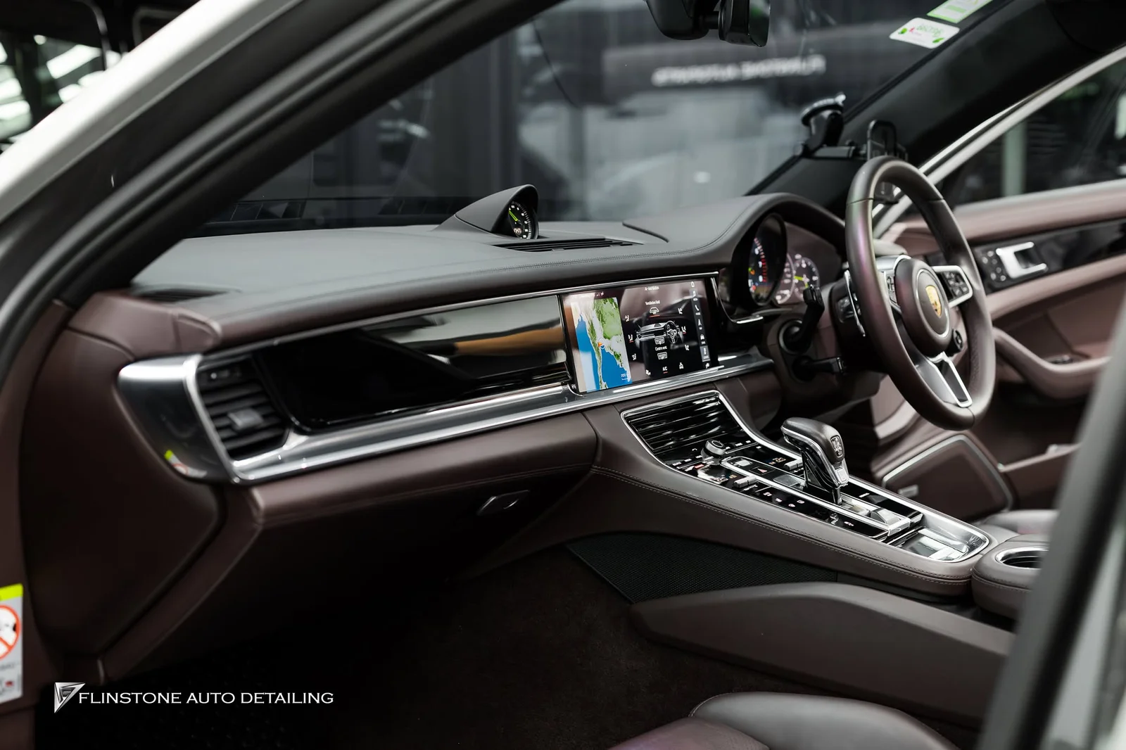 Porsche 971 Panamera the customer chose the colour Crayon using coloured protection film from