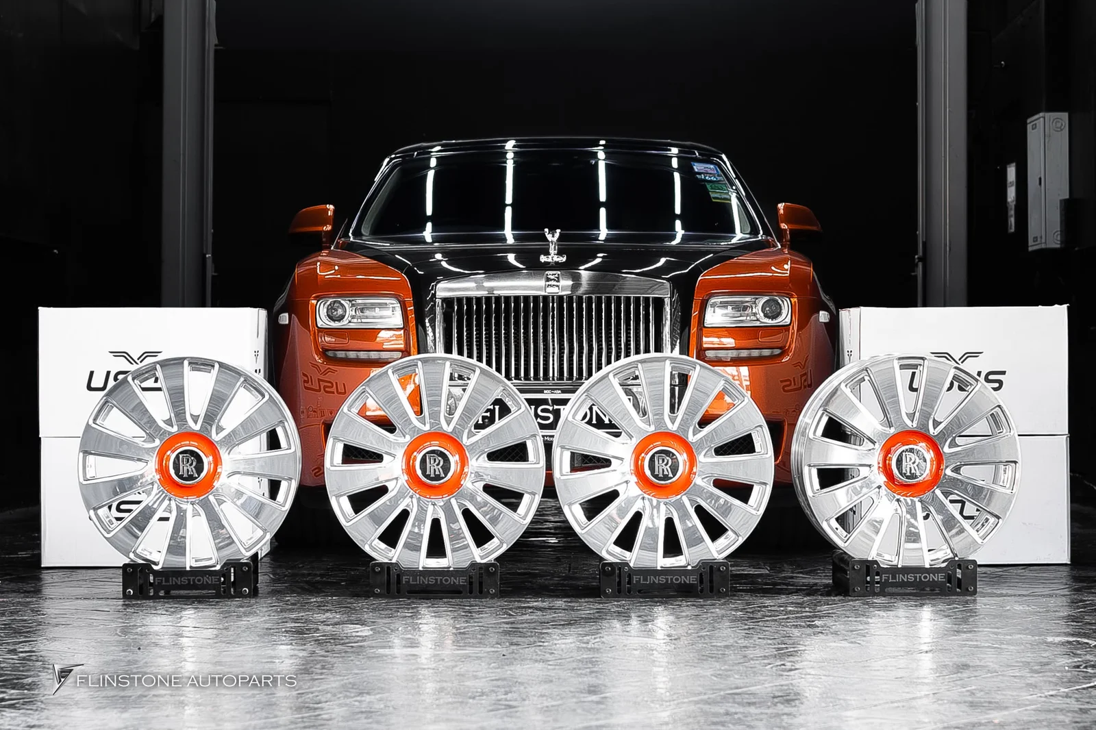 ROLLS Royce Wraith ลูกค้าเจาะจงเลือกติดตั้งล้อฟอจแท้จาก USUS Forged Wheel