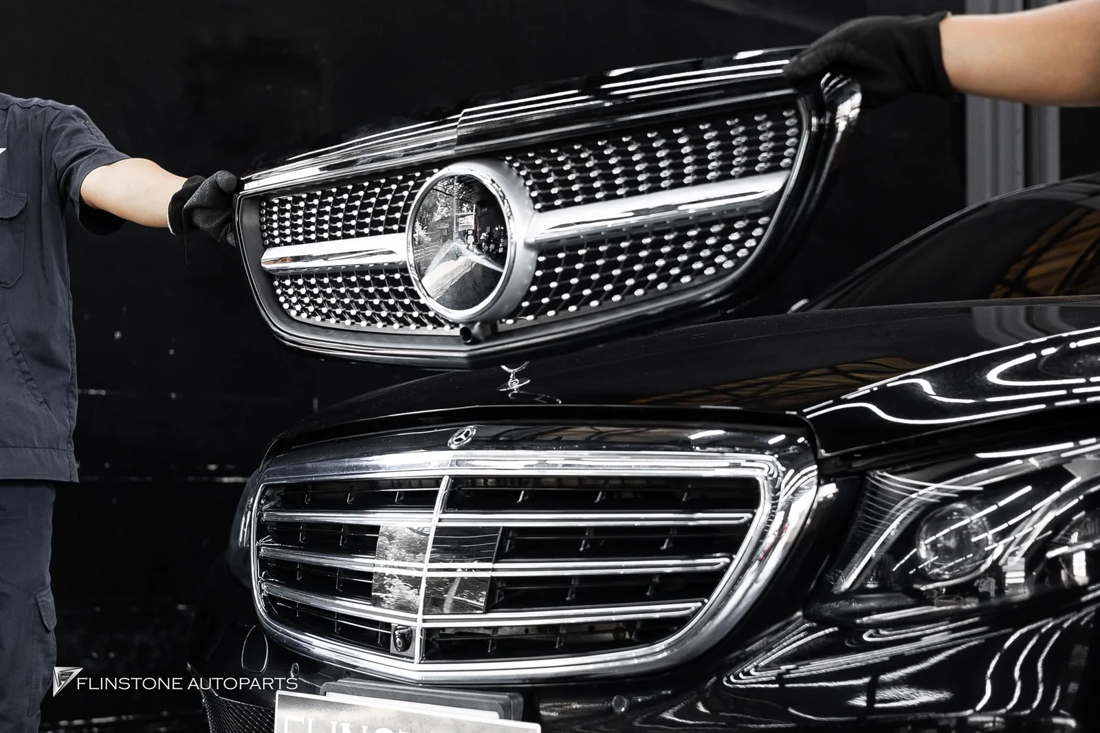 前格栅安装 Diamond 适用于车型 E-Class W213(Executive)