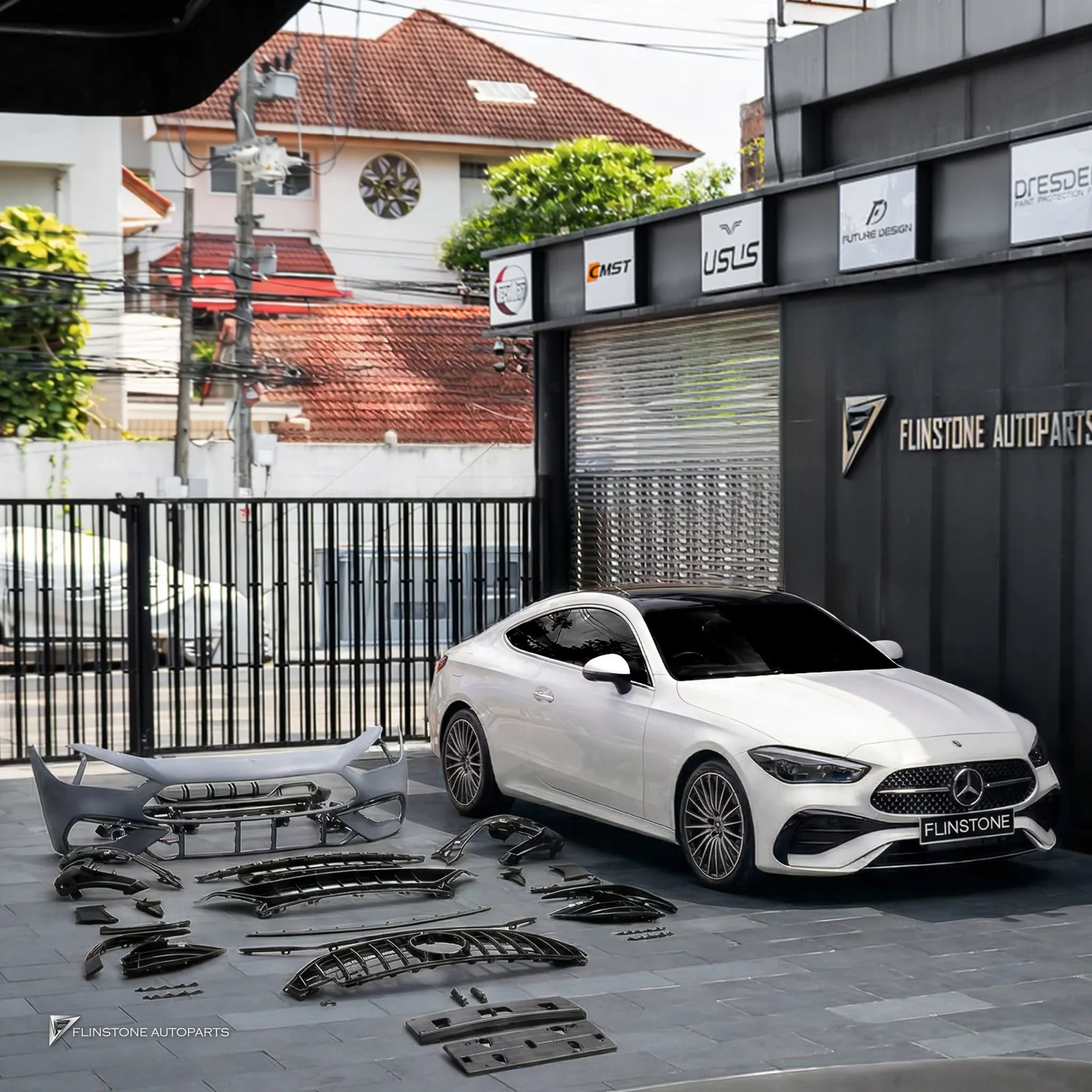 C236 CLE-Class Coupe — มาใหม่ ชุดกันชนหน้า CLE53 AMG สำหรับ CLE300 – ชุดกันชนหน้าที