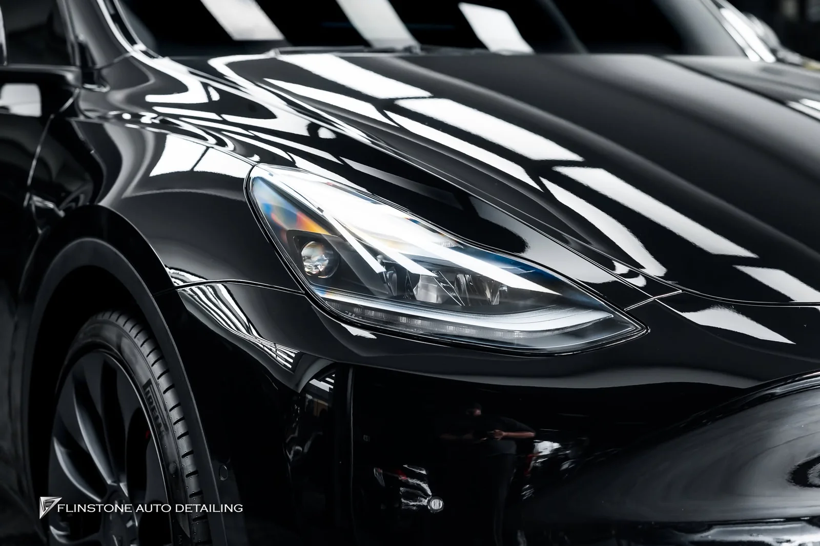 Tesla Model Y Juniper the newest car chose to protect the paint with clear paint protection film from