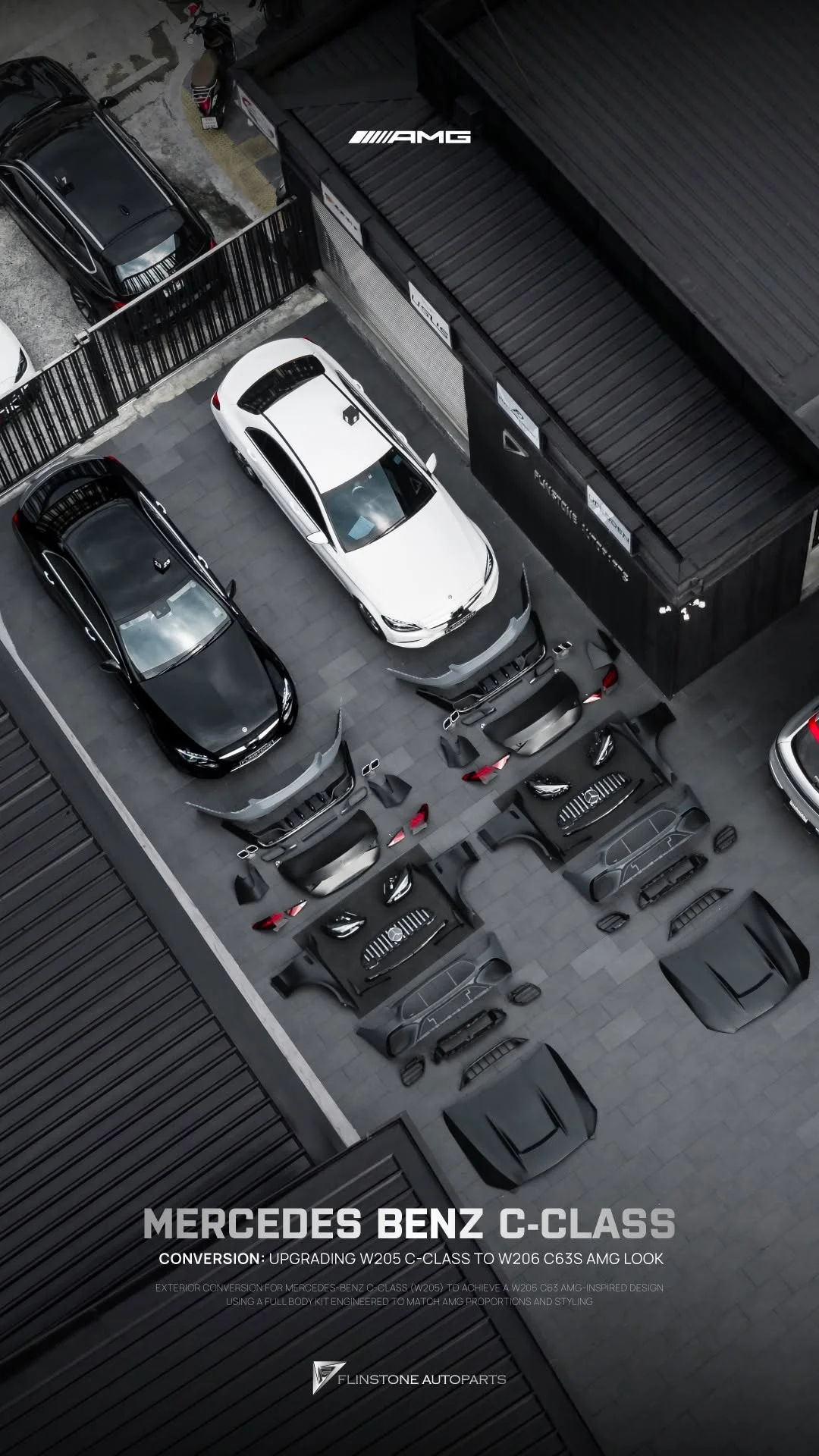 W205 2015-2022 converted to W206 C63 AMG 2024 — upgrade project W205 C-Class is W206 C63s