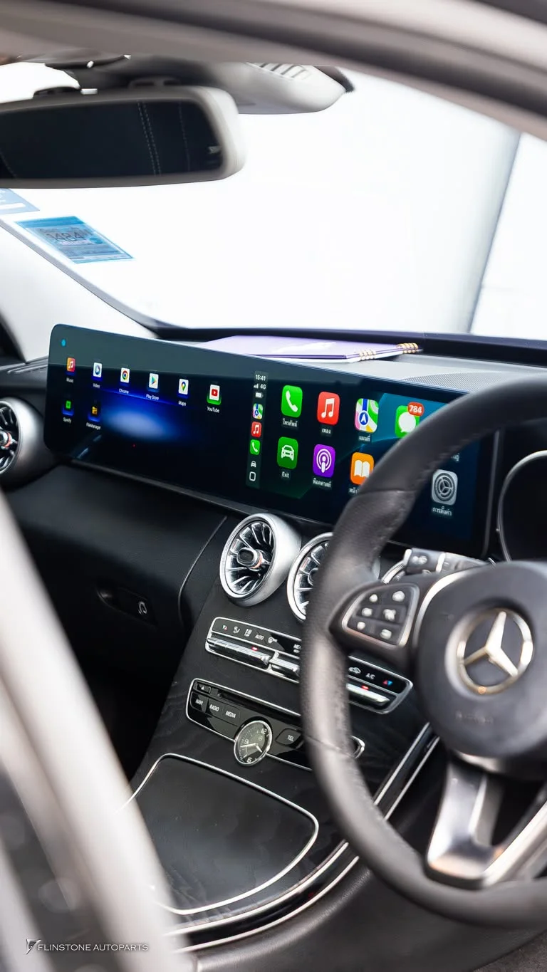 W205 C205 C-Class 2024 จอ DUAL SCREEN สำหรับ W205 C-Class ติดตั้งกันทุกวัน สวยจริงๆครับ