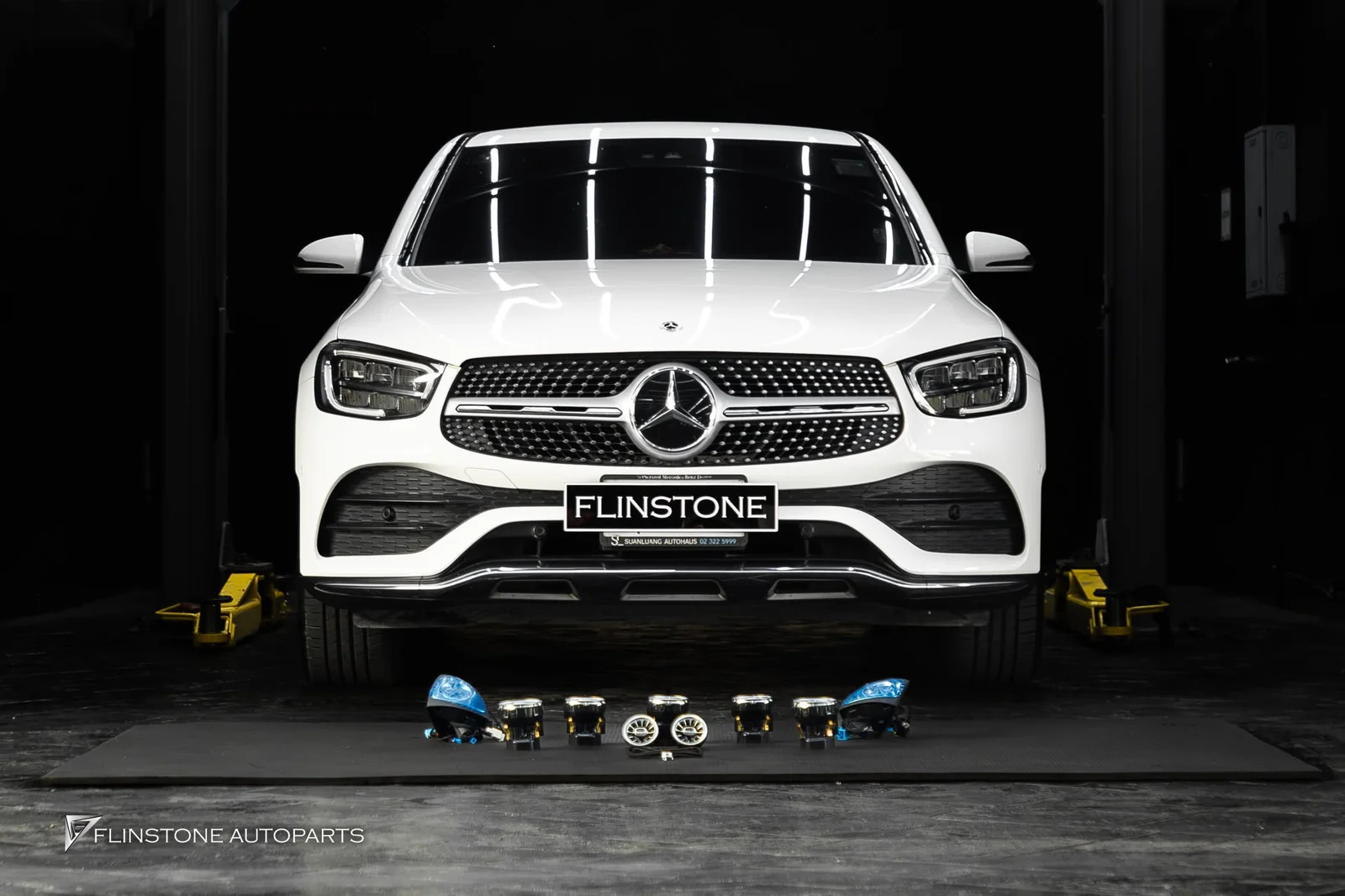 W253 GLC-Class Facelift air vent lights fitted LED and speakers Burmester for GLC-Class Facelift