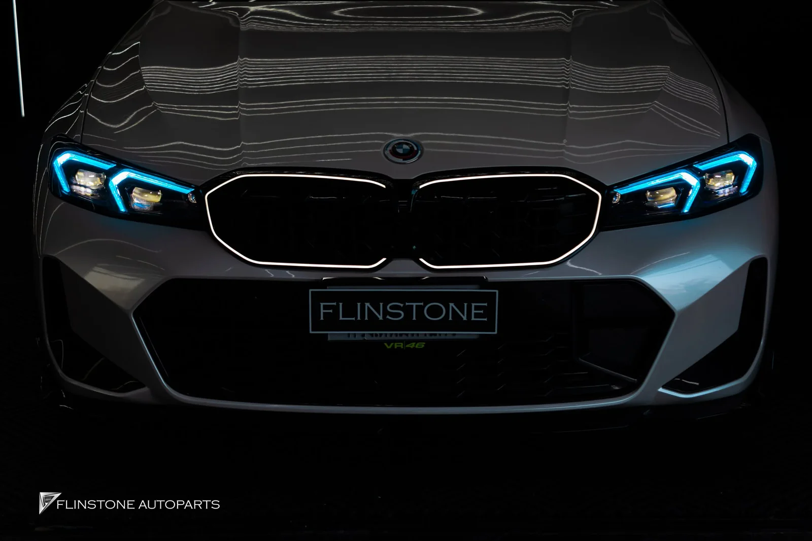 BMW G20 Series 3 2025 BMW G20 Series 3 LCI ติดตั้งไฟหน้า RGB สามารถปรับเปลี่ยนสีของ LED