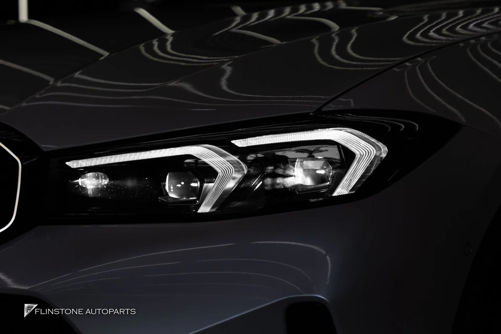 BMW G20 Series 3 2025 BMW G20 Series 3 LCI ติดตั้งไฟหน้า RGB สามารถปรับเปลี่ยนสีของ LED