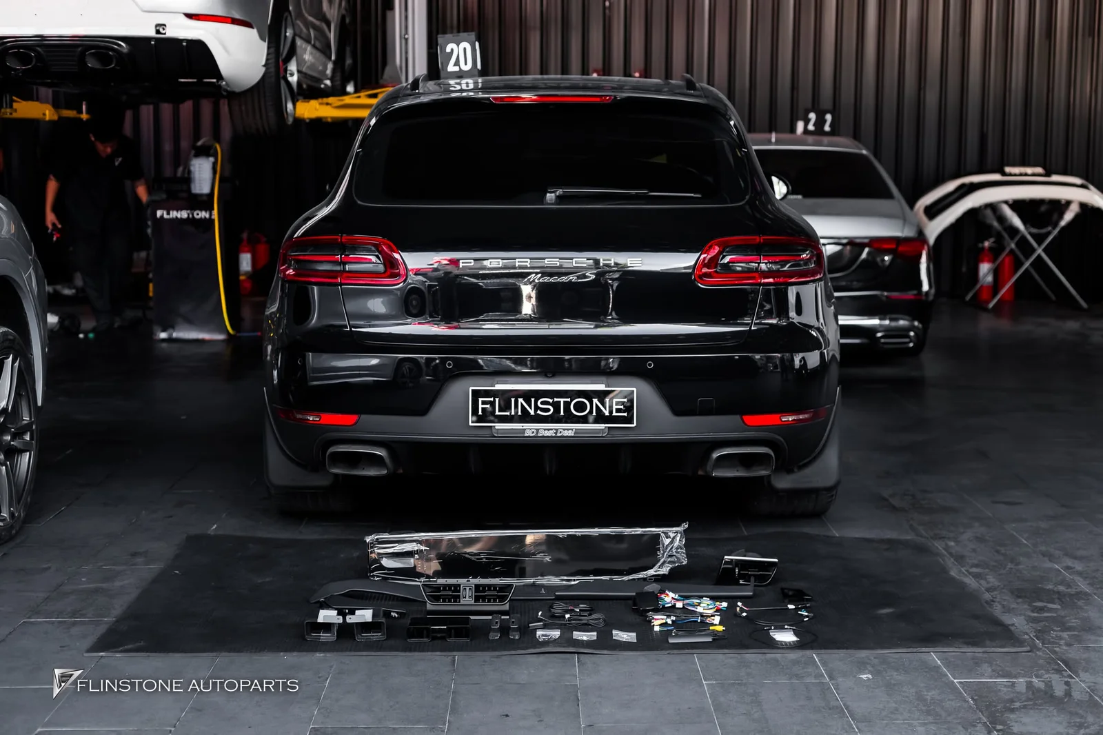 PORSCHE MACAN 95B เปลี่ยนจอ Android Dual Screen