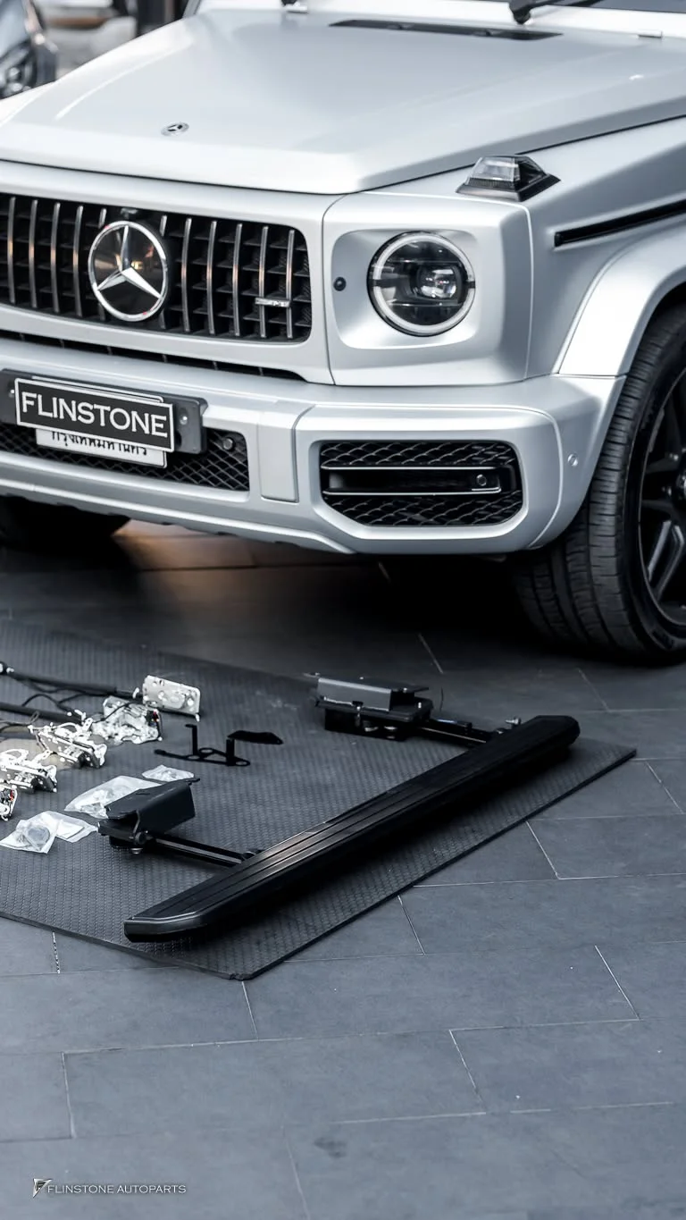 W464 G-Class all fitted 3 item best sellers for G63 AMG and this is the first car to use the automatic side steps