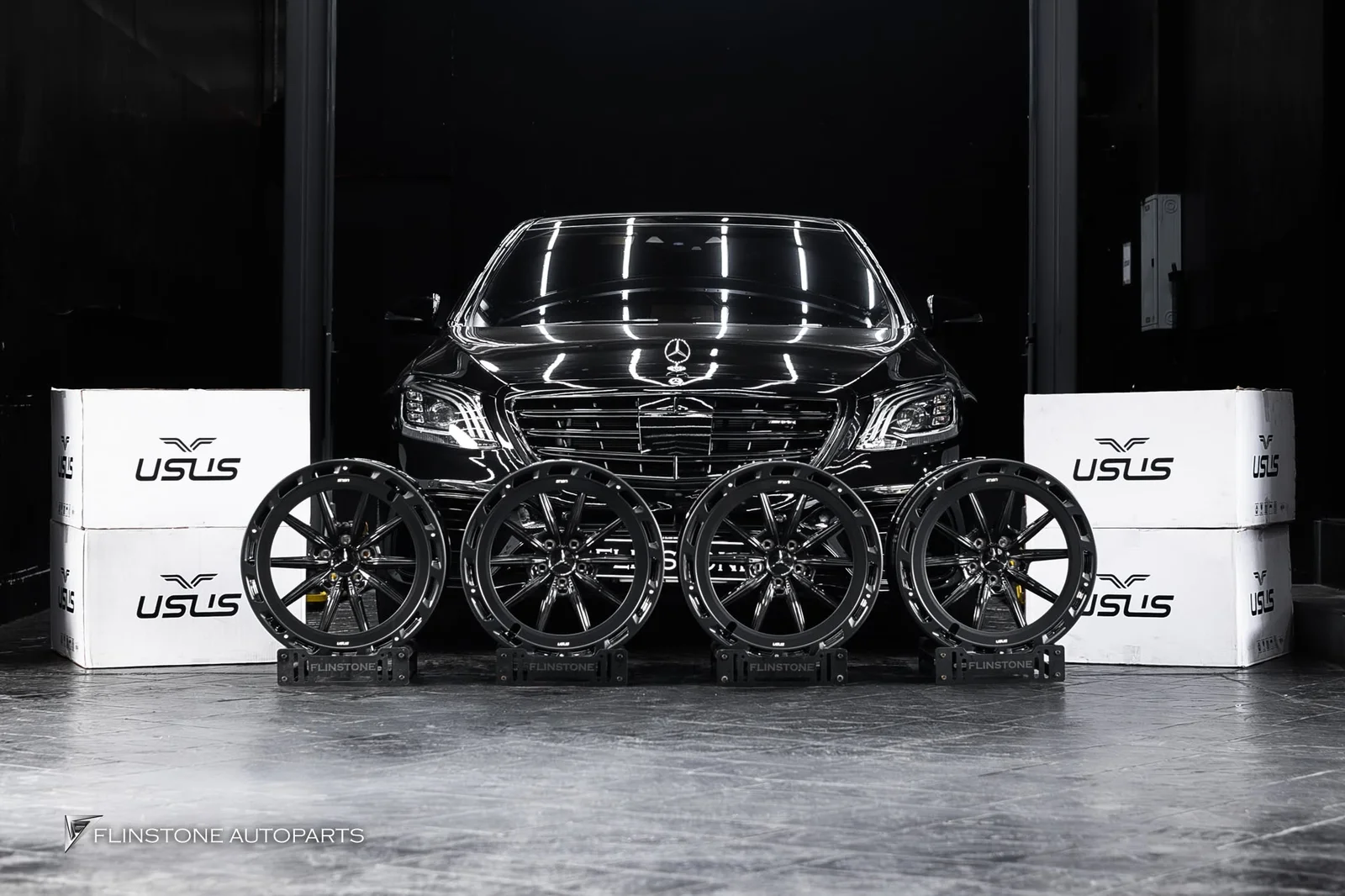 S-Class W222 chose forged wheels from the brand USUS Forged Wheel model USUS-24s