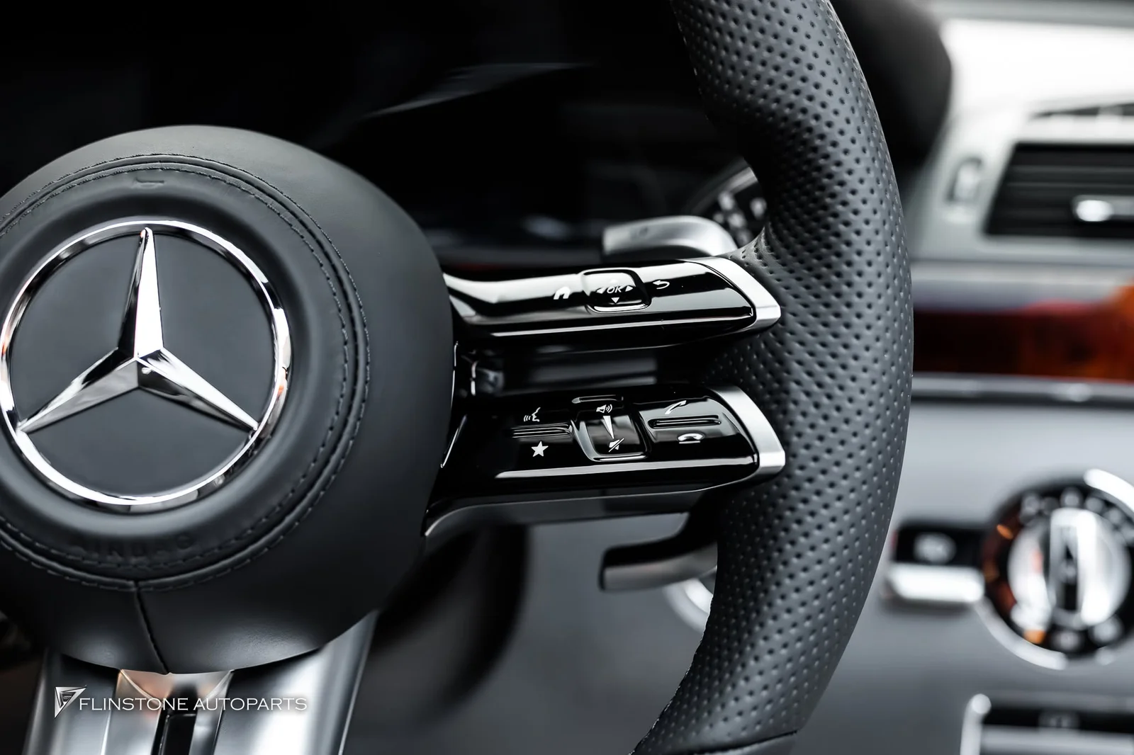 just one steering wheel change the interior instantly looks newer! for S-Class W221
