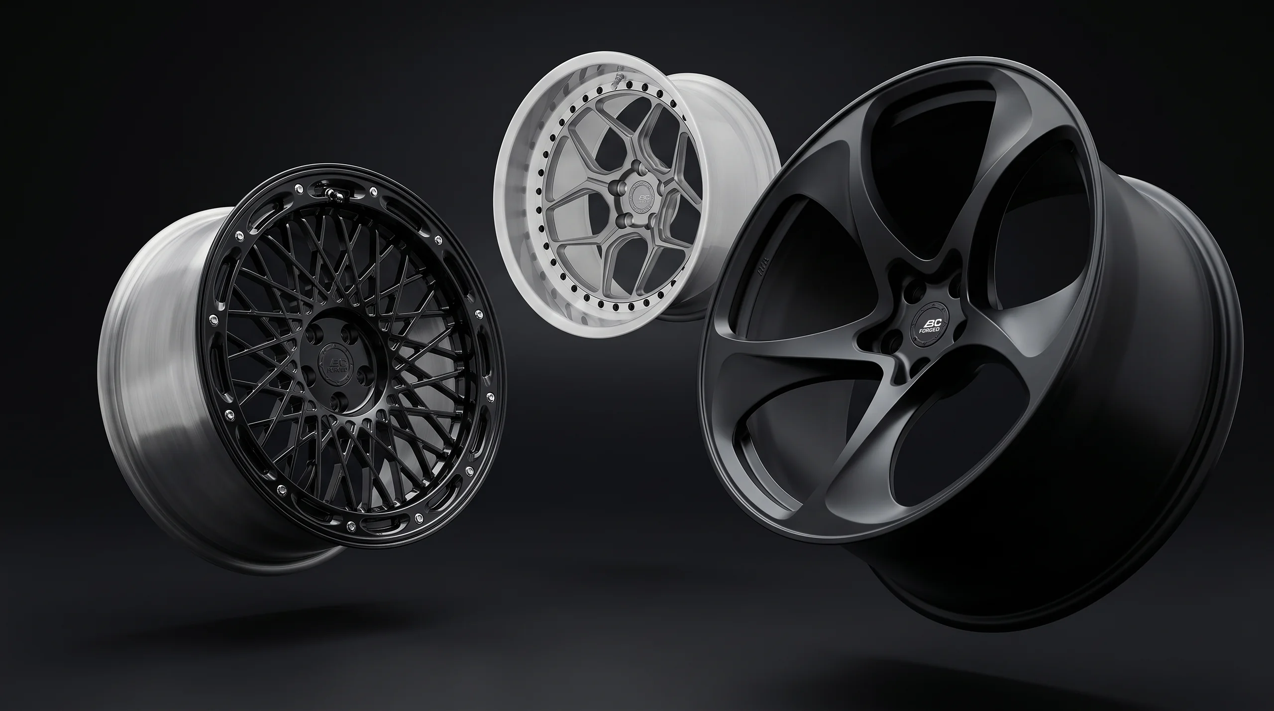 ล้อฟอร์จ BC FORGED สามวงทั้งแบบ Monoblock และ Modular