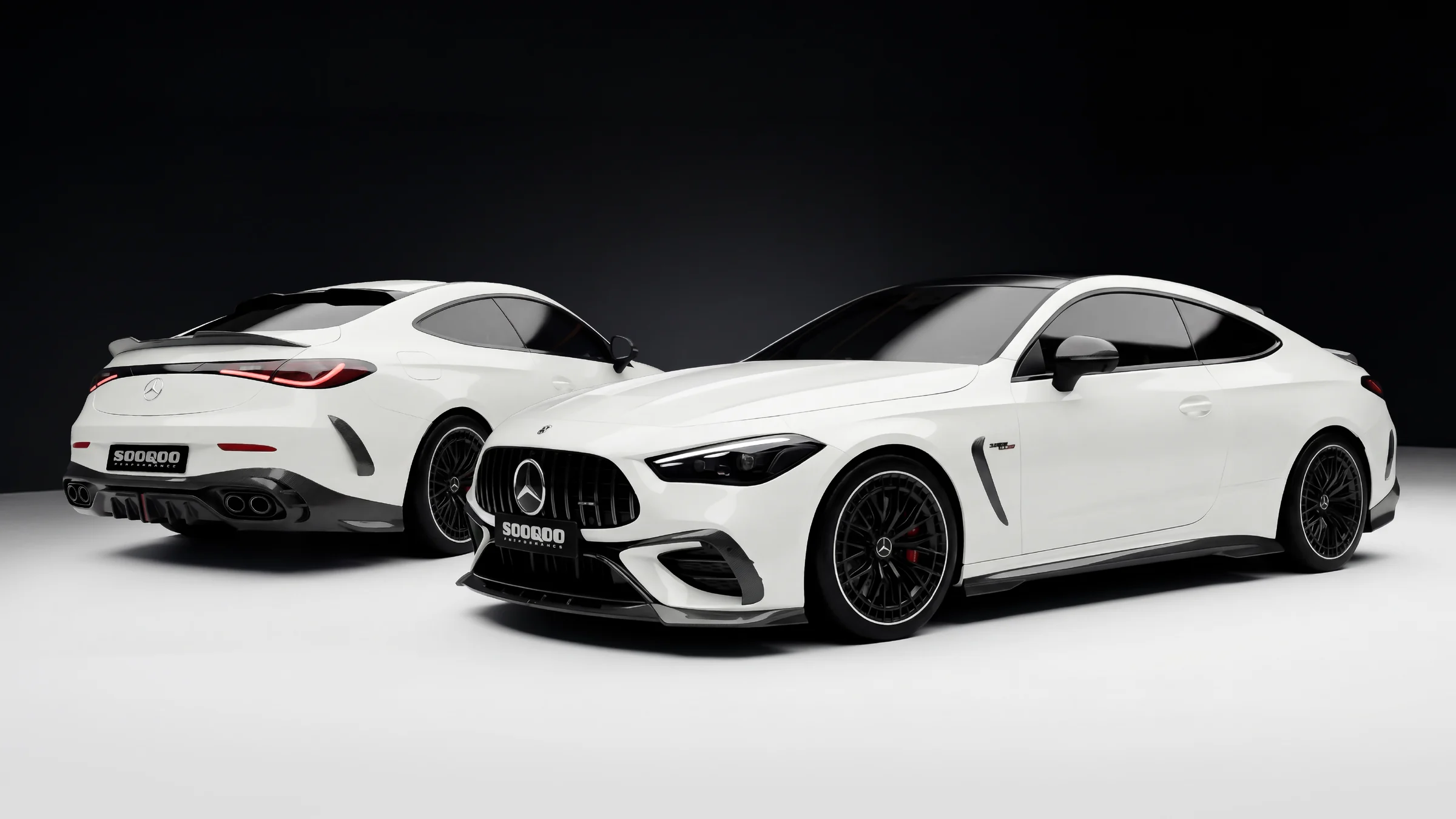 ชุดแต่งรอบคัน บอดี้คิทคาร์บอน SOOQOO ของแท้ สำหรับ Mercedes-Benz AMG CLE53 C236 ติดตั้งโดย Flinstone Autoparts