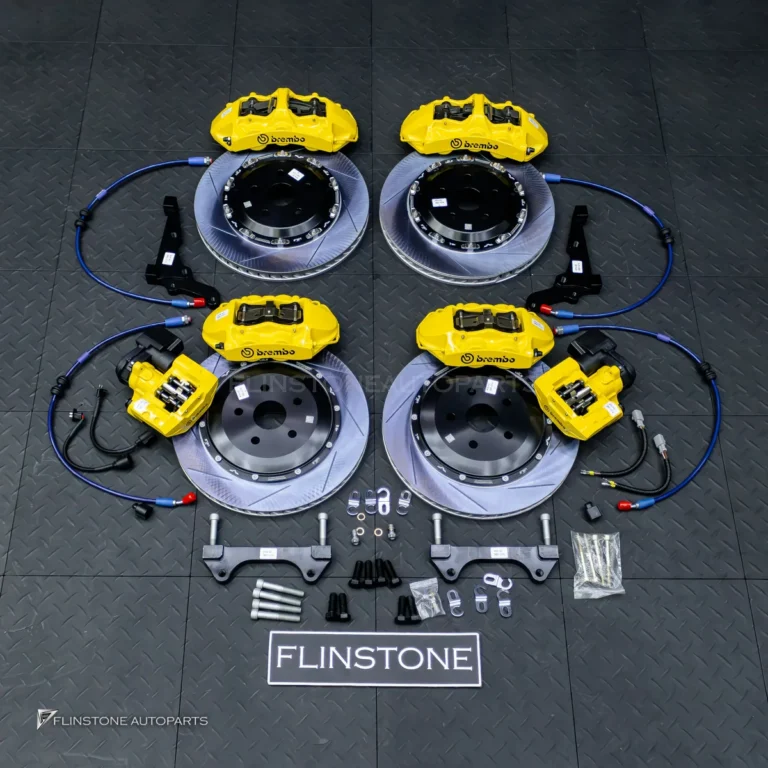 ชุดเบรก BREMBO GT 6P + 4P TOYOTA ALPHARD 40 สีเหลือง (แบบที่ 2)