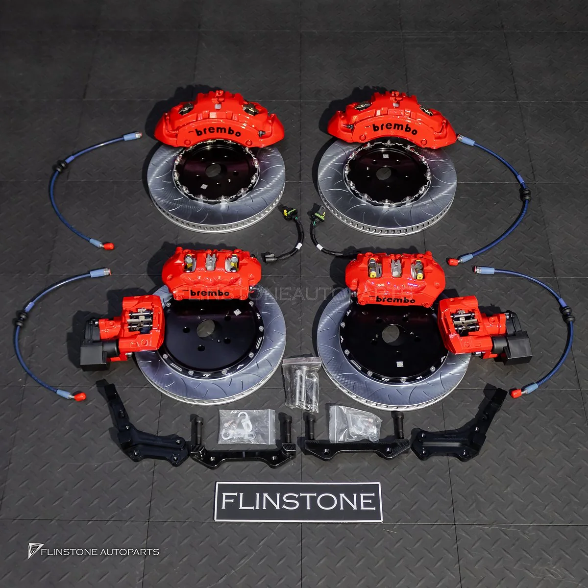 ชุดเบรก Brembo สำหรับ Xpeng G6 สีแดง