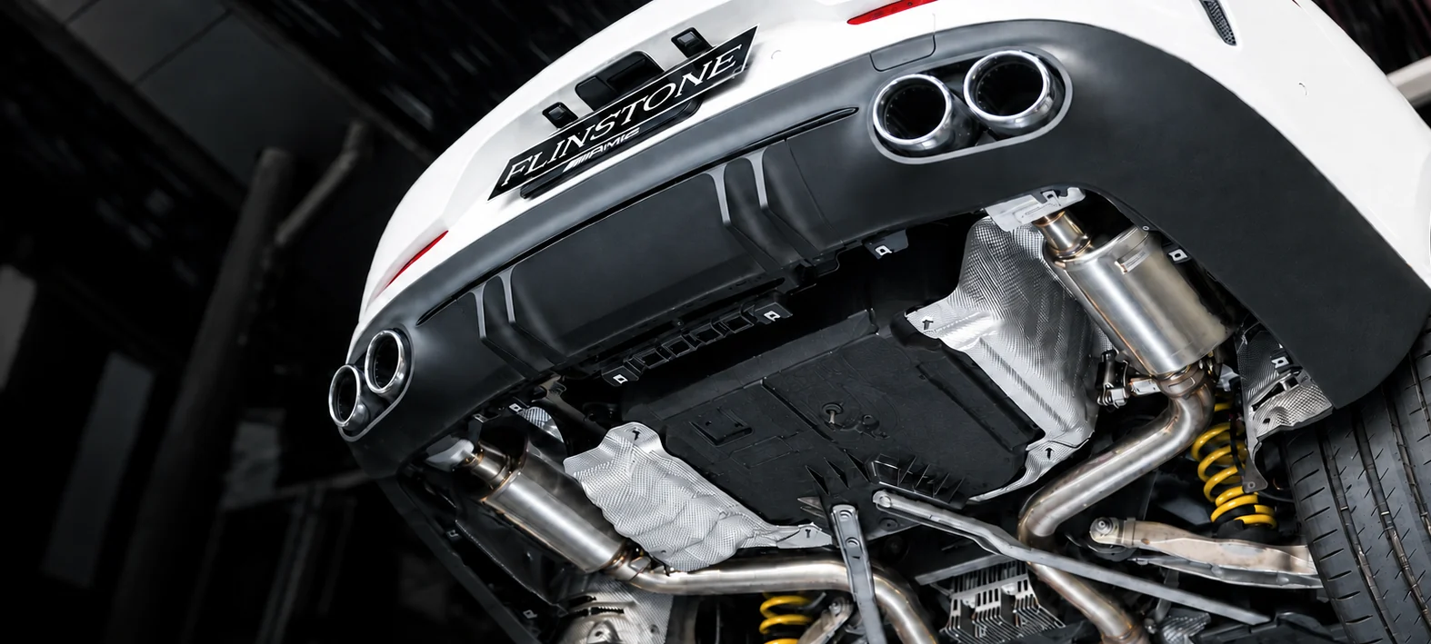 ติดตั้งชุดท่อไอเสีย Fi EXHAUST ใต้ท้องรถโดย Flinstone Autoparts
