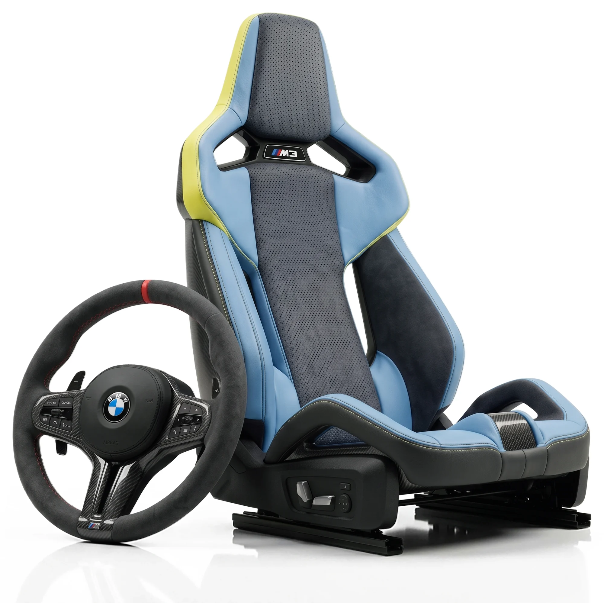 Seat M Performance and Steering Wheel Alcantara Carbon Fiber for BMW M