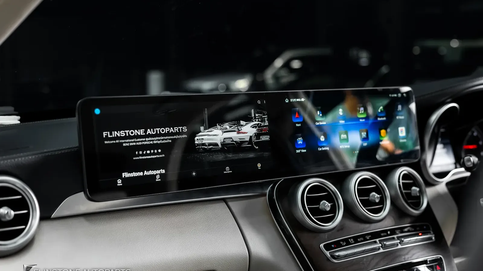 จอ Android / จอแสดงผล ผลงานติดตั้งจริงที่ Flinstone Autoparts