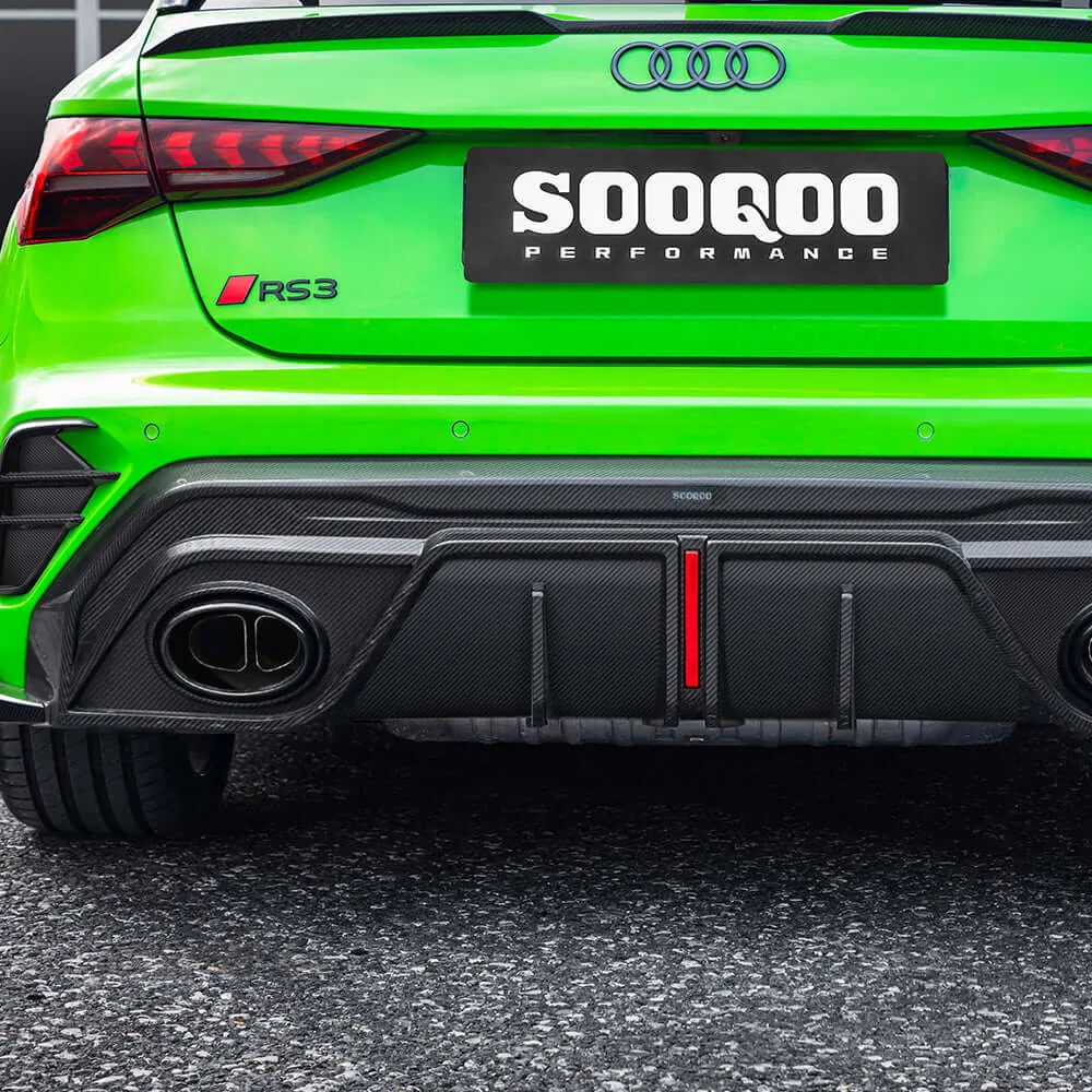 ดิฟฟิวเซอร์หลัง SOOQOO Audi RS3 Sportback 8Y Facelift