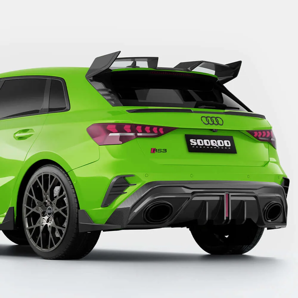 ดิฟฟิวเซอร์หลัง SOOQOO Audi RS3 Sportback 8Y Facelift