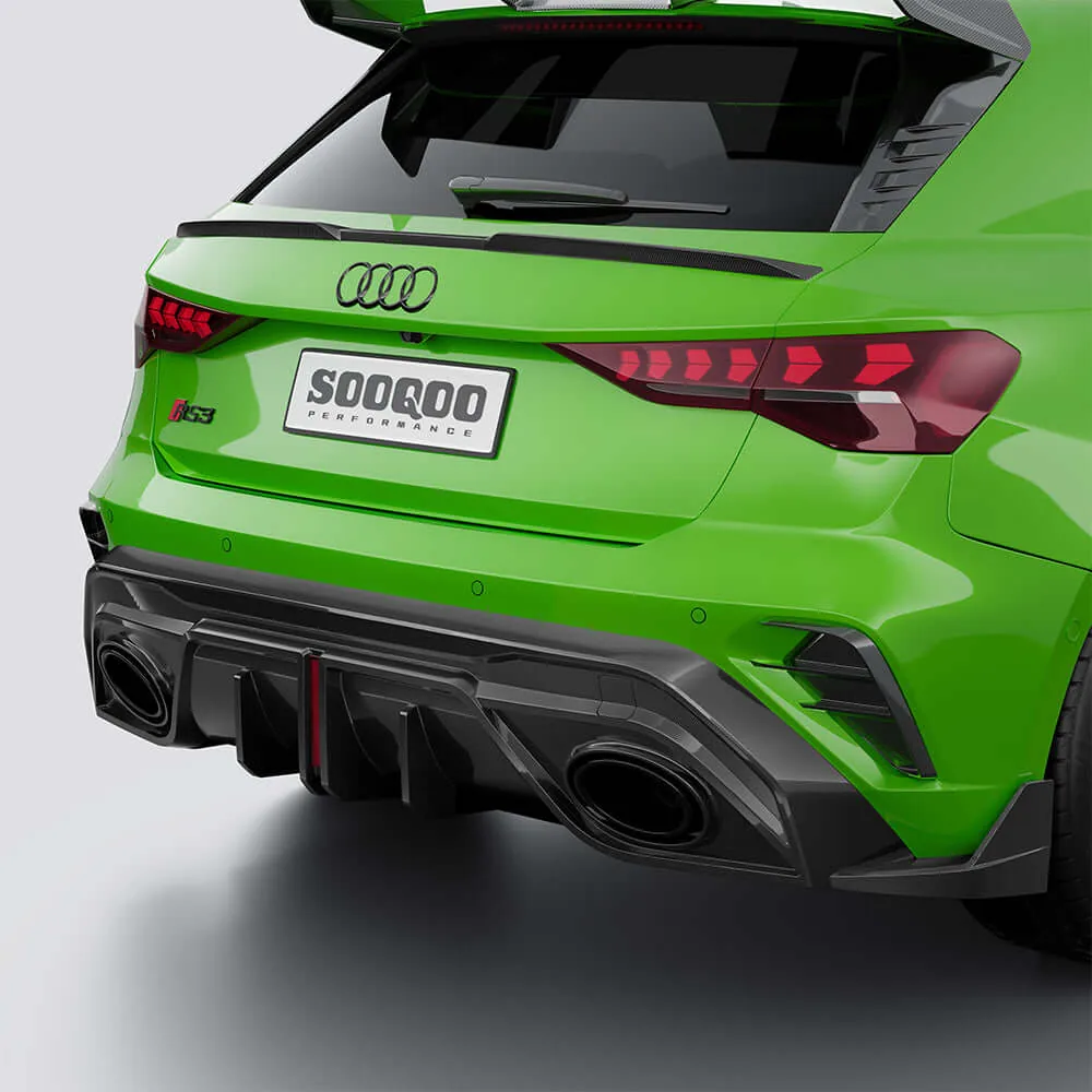 ดิฟฟิวเซอร์หลัง SOOQOO Audi RS3 Sportback 8Y Facelift