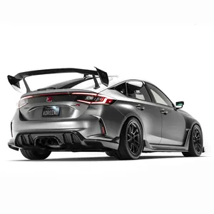 HONDA FL5 CIVIC TYPE-R CARBON FIBER REAR DIFFUSER รูปที่ 3