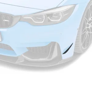 BMW F8X M3/M4 CARBON FIBER FRONT BUMPER CANARDS photo 1