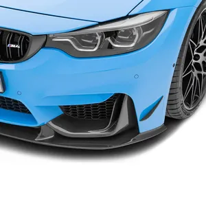 BMW F8X M3/M4 CARBON FIBER FRONT BUMPER CANARDS photo 2