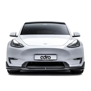 TESLA MODEL Y CARBON FIBER FRONT LIP V2 photo 2