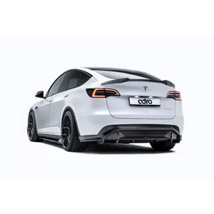 TESLA MODEL Y CARBON FIBER FRONT LIP V2 photo 5