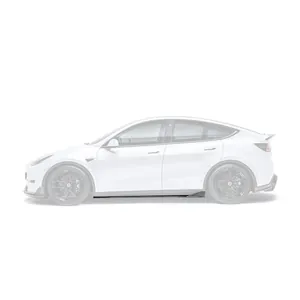 TESLA MODEL Y CARBON FIBER SIDE SKIRTS V2 photo 1