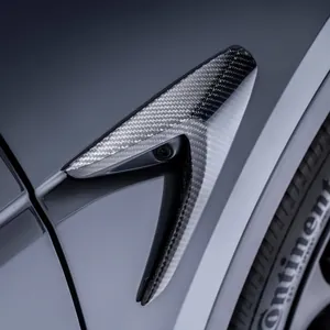 TESLA MODEL Y CARBON FIBER SIDE CAMERA COVERS photo 2