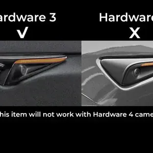 TESLA MODEL Y CARBON FIBER SIDE CAMERA COVERS photo 8