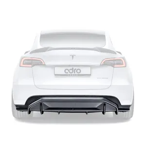 TESLA MODEL Y CARBON FIBER REAR DIFFUSER V2 photo 1