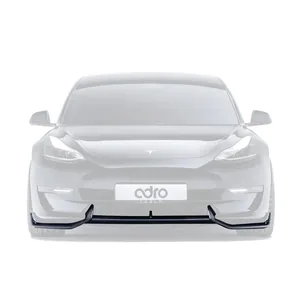 TESLA MODEL 3 CARBON FIBER FRONT LIP V2 รูปที่ 1