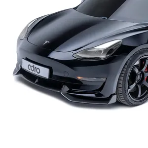 TESLA MODEL 3 CARBON FIBER FRONT LIP V2 รูปที่ 4