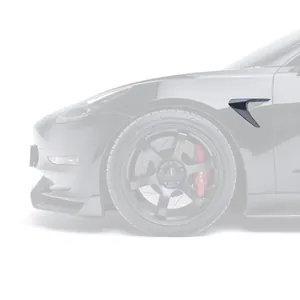 TESLA MODEL 3 CARBON FIBER SIDE CAMERA COVERS รูปที่ 1