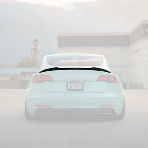 TESLA MODEL 3 CARBON FIBER SPOILER V2 รูปที่ 1