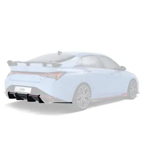 HYUNDAI ELANTRA N CARBON FIBER REAR DIFFUSER photo 1
