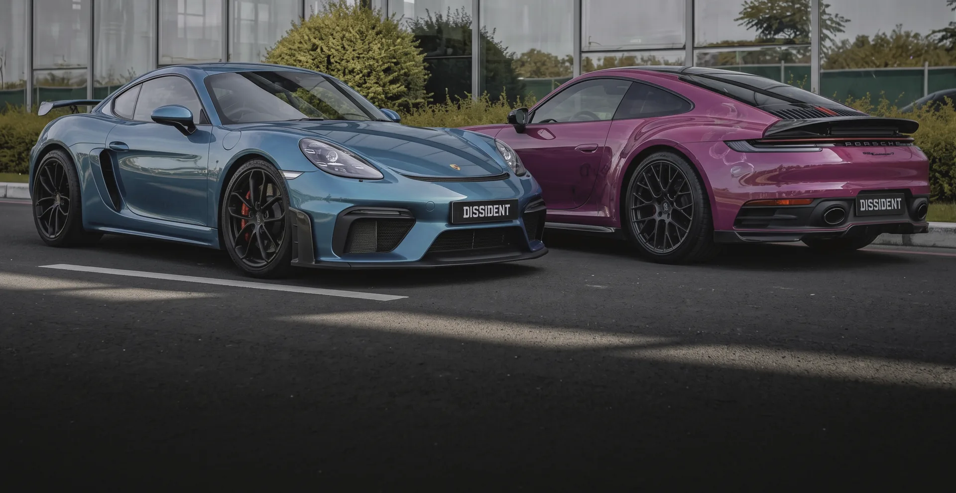 Porsche 718 GT4 และ 911 Turbo S ติดตั้งชุดแต่งคาร์บอน DISSIDENT