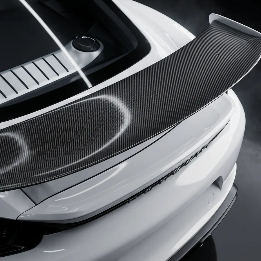 ปีกหลังคาร์บอนไฟเบอร์ DISSIDENT สำหรับ Porsche