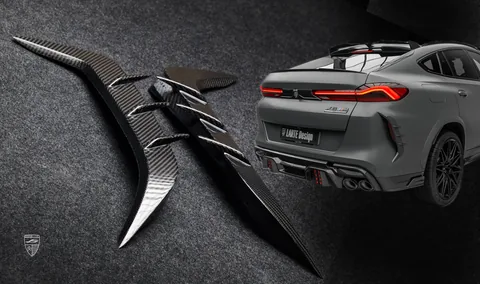 Rear Bumper Overlay BMW X6 M Competition F96 LCI