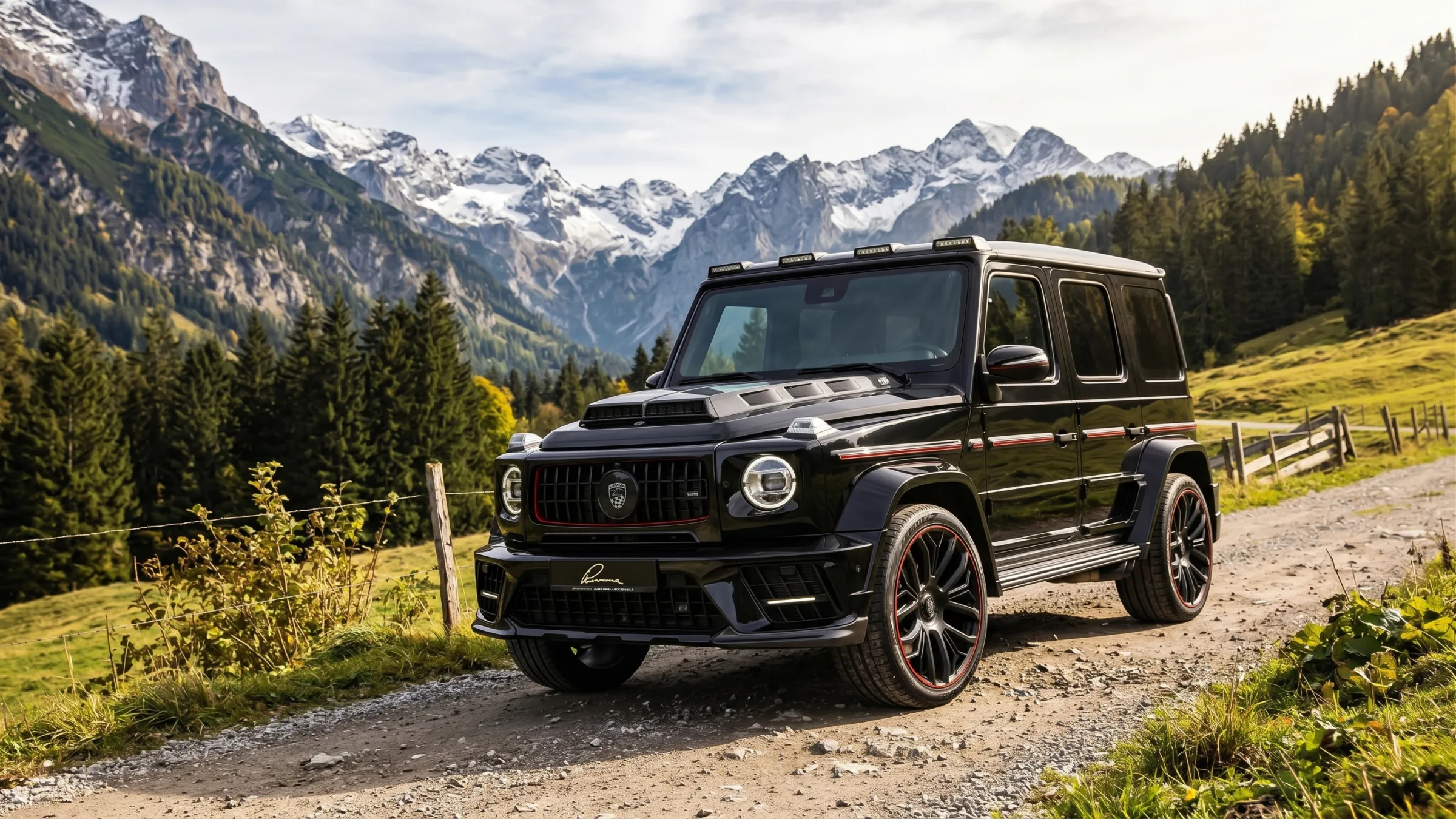 Mercedes-Benz G-Class ติดตั้งชุดแต่ง LUMMA Design บนถนนภูเขา