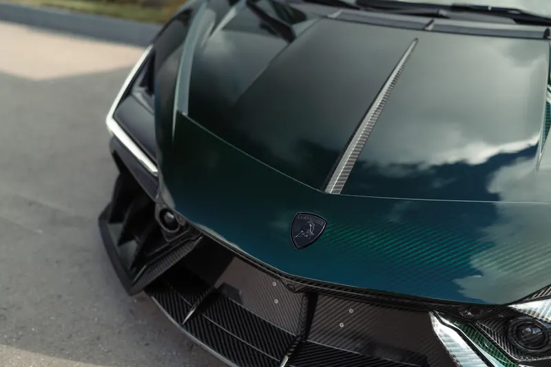 Lamborghini Revuelto with TOPCAR DESIGN R’Evo body kit — Front hood close-up