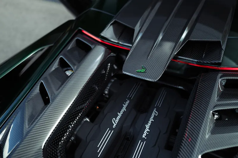 Lamborghini Revuelto with TOPCAR DESIGN R’Evo body kit — Carbon engine bay