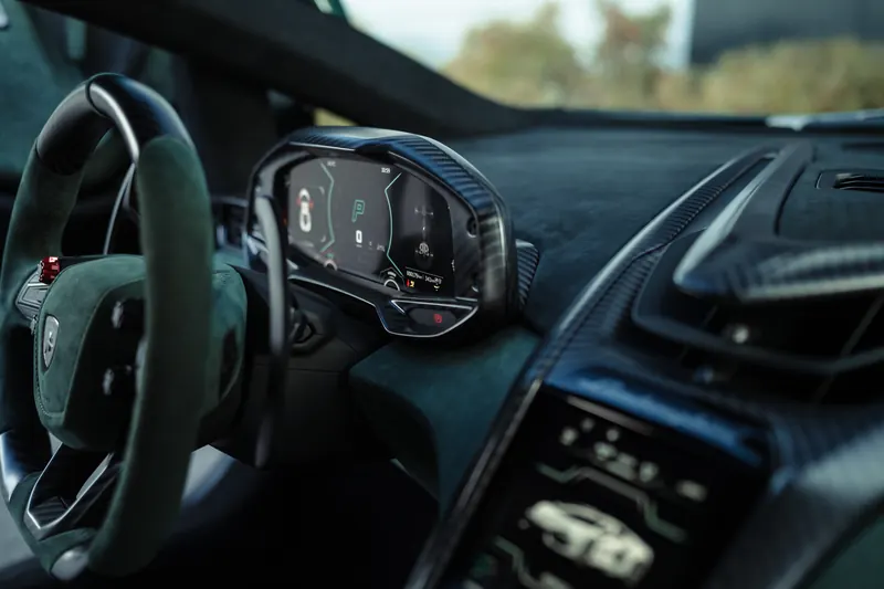 Lamborghini Revuelto with TOPCAR DESIGN R’Evo body kit — Dashboard and steering wheel