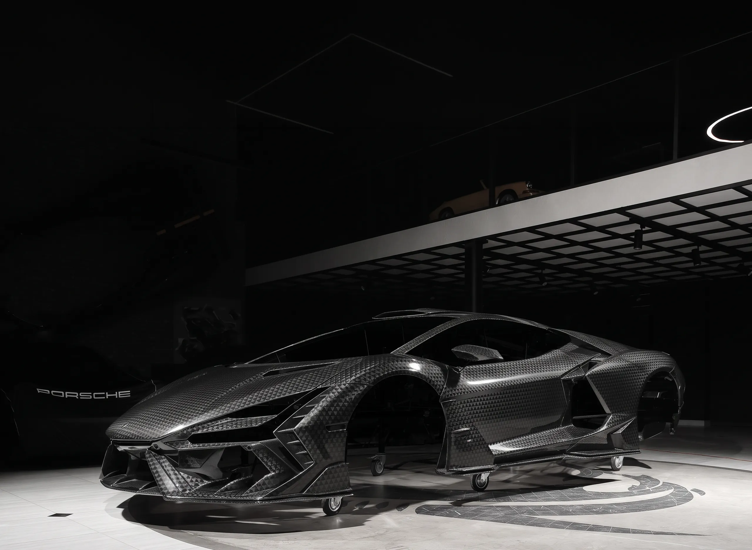 Lamborghini Revuelto with TOPCAR DESIGN R’Evo Stealth Edition full carbon fiber body kit