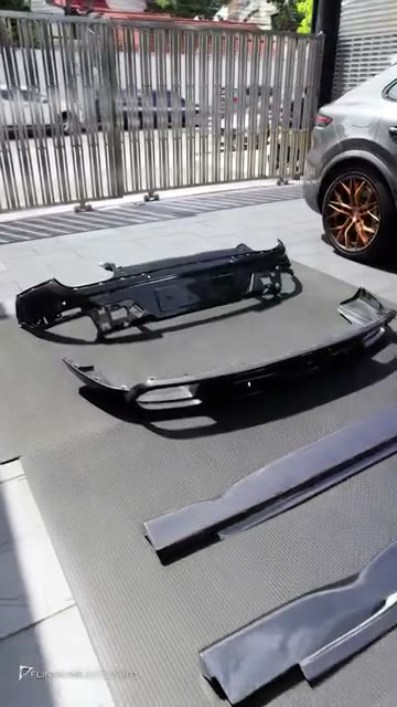 full body kit installation start to finish for PORSCHE Cayenne Coupe